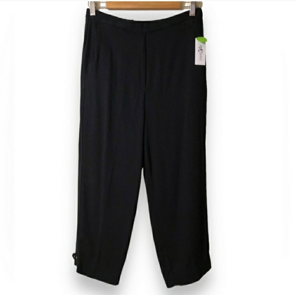 EAST 5TH Black Woven Crop Pull On Pants NWT!
